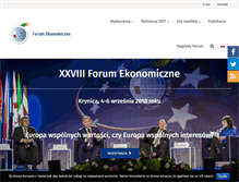 Tablet Screenshot of forum-ekonomiczne.pl